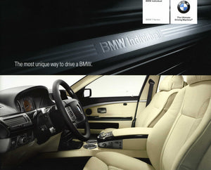 Brochure - BMW Individual BMW 7 Series - 2007 E66 Brochure