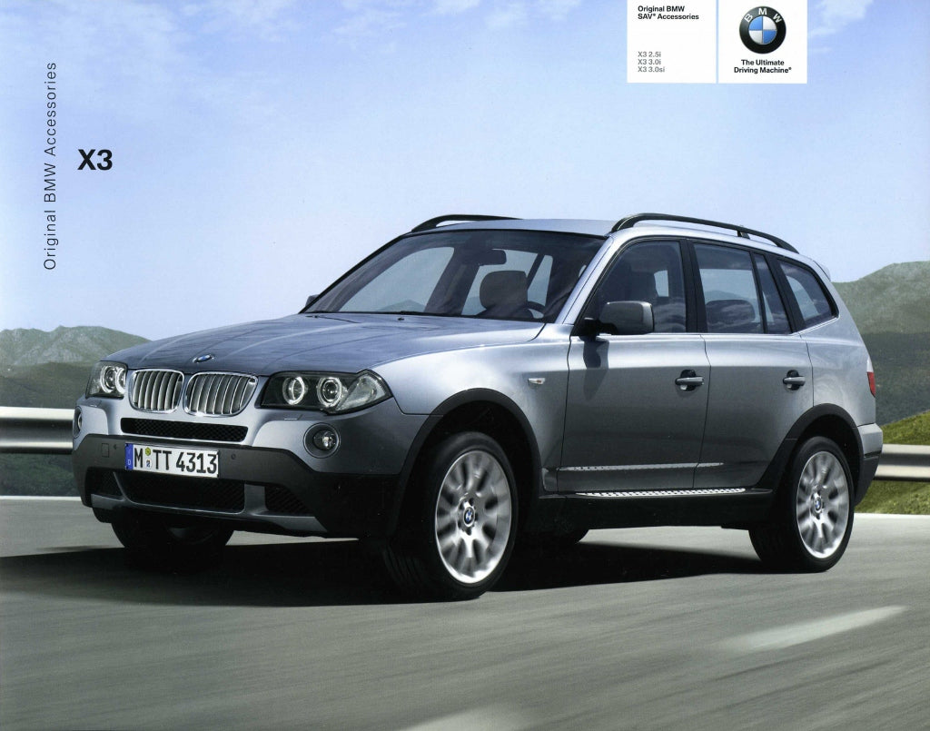 Brochure - Original BMW SAV Accessories X3 2.5i X3 3.0i X3 3.0si - 2007 E83 Brochure