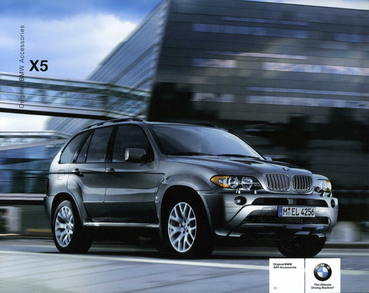 Brochure - Original BMW Accessories X5 3.0si X5 4.8i - 2007 E70 Brochure (1st version) - BMW CCA Foundation