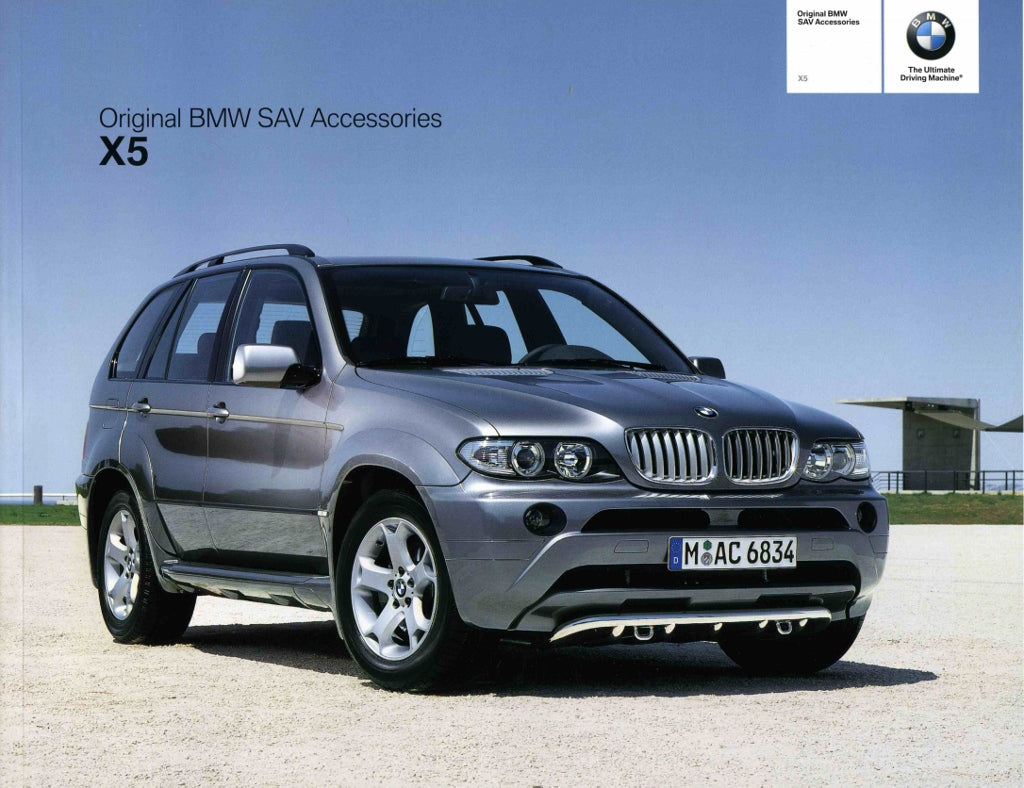 Brochure - Original BMW SAV Accessories X5 - 2003 E53 Brochure