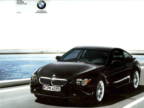 Brochure -The New 2004 BMW 6 Series Coupe 645Ci (E63) 2004 printing