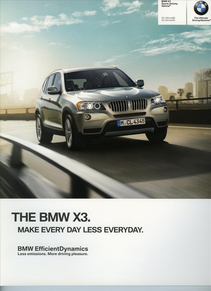 Brochure - BMW X3 Sports Activity Vehicle X3 xDrive28i X3 xDrive35i - 2012 F25 Brochure
