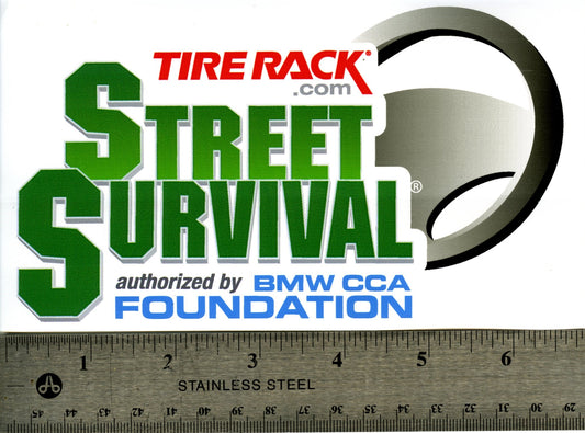 Decal - Tire Rack Street Survival Decal - 7" - BMW CCA Foundation