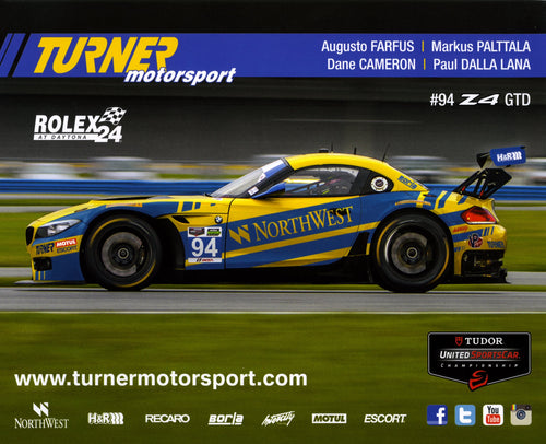 Signature Card - Turner Motorsport Team 2014 #94 Signature Card