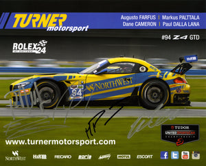 Signature Card - Turner Motorsport Team 2014 #94 Signature Card - autographed by 5 drivers