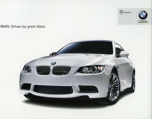 Brochure - BMW Full Line Brochure 2008 BMW. Driven by great ideas