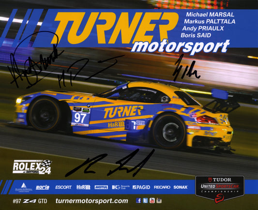 Autographed Signature Card - Turner Motorsport Team 2015 #97 Signature Card