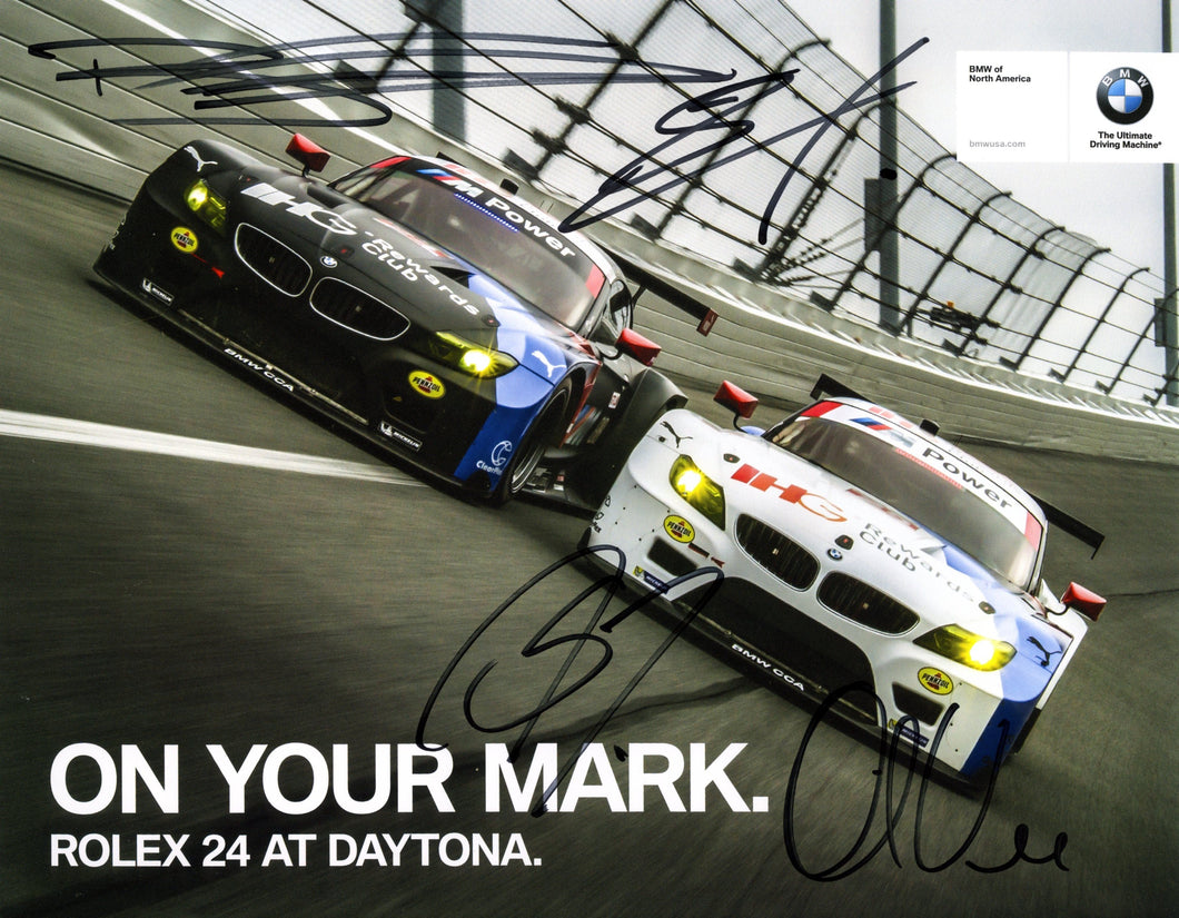 Autographed Signature Card - 2015 BMW Team RLL - BMW CCA Foundation
