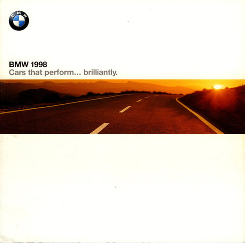 Brochure - BMW 1998 Cars that perform...brilliantly. - Full Model Line - BMW CCA Foundation