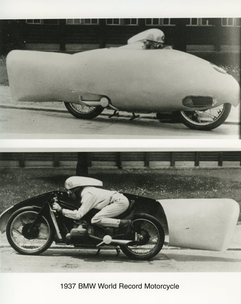 Press Photo - 1937 BMW World Record Motorcycle - BMW CCA Foundation