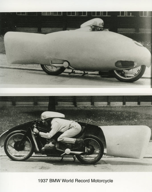 Press Photo - 1937 BMW World Record Motorcycle - BMW CCA Foundation
