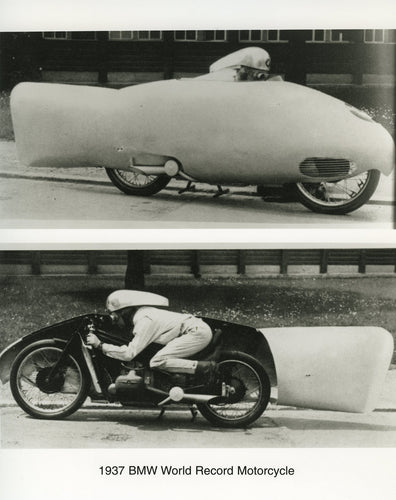 Press Photo - 1937 BMW World Record Motorcycle