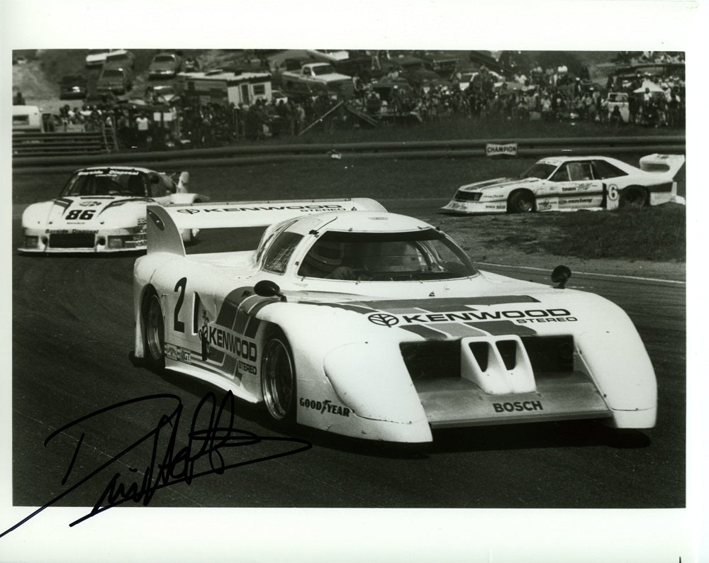 Autographed Press Photo - BMW M1/C Kenwood Stereo Press Photo - Autographed by David Hobbs - BMW CCA Foundation