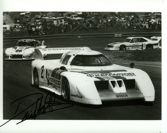 Autographed Press Photo - BMW M1/C Kenwood Stereo Press Photo - Autographed by David Hobbs - BMW CCA Foundation