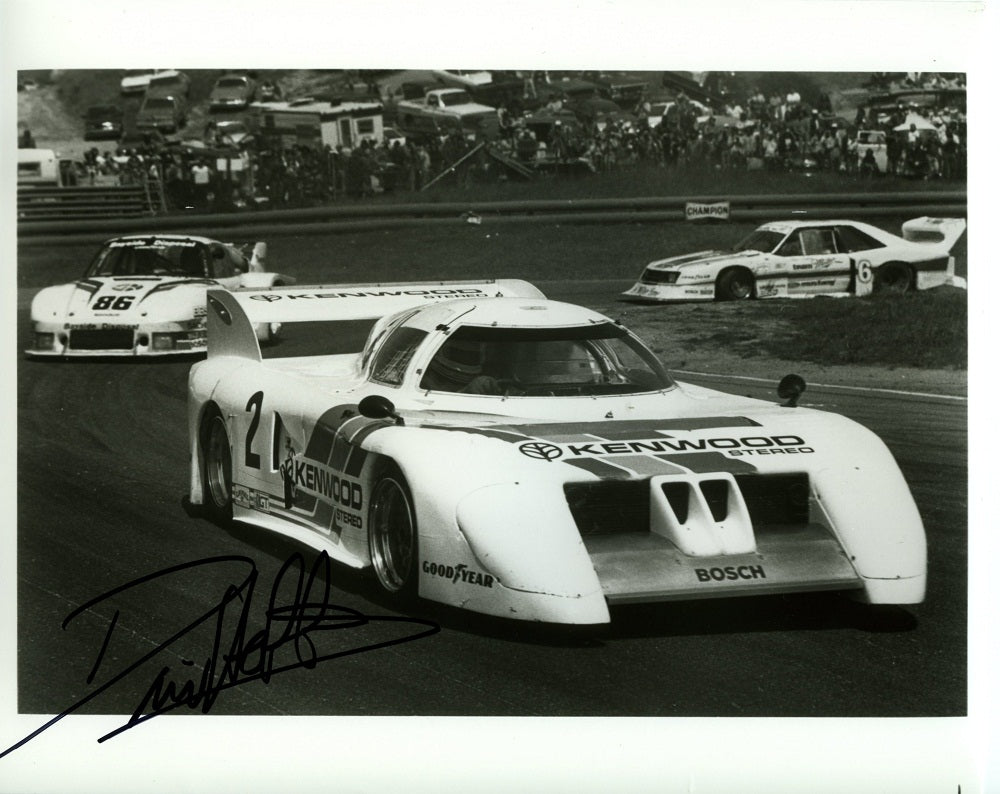 Autographed Press Photo - BMW M1/C Kenwood Stereo Press Photo - Autographed by David Hobbs