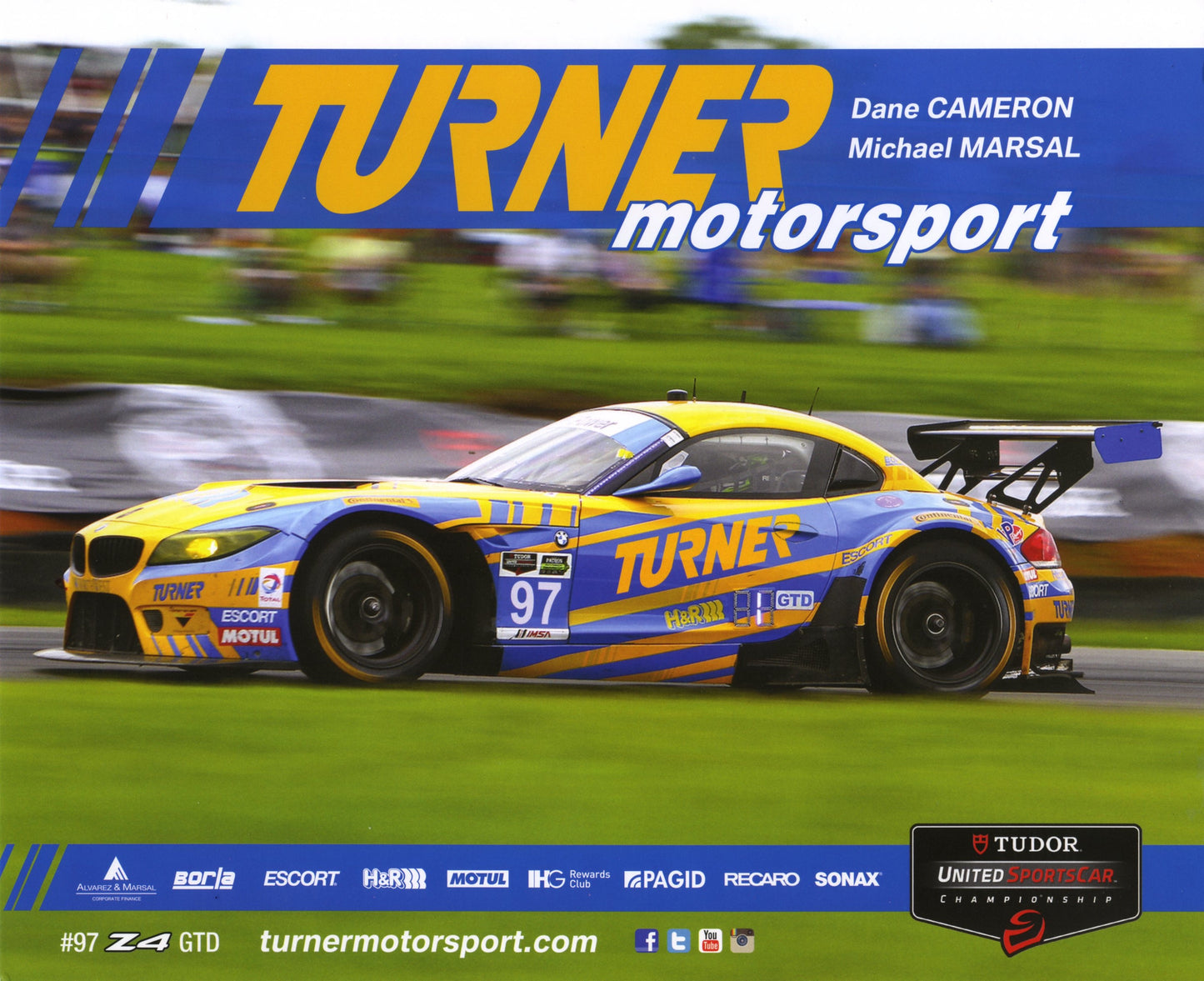 Signature Card - Turner Motorsport #97 Z4 GTD Signature Card - 2015 - BMW CCA Foundation