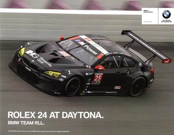 Signature Card - Rolex 24 At Daytona. BMW Team RLL. Signature Card - 2016 - BMW CCA Foundation