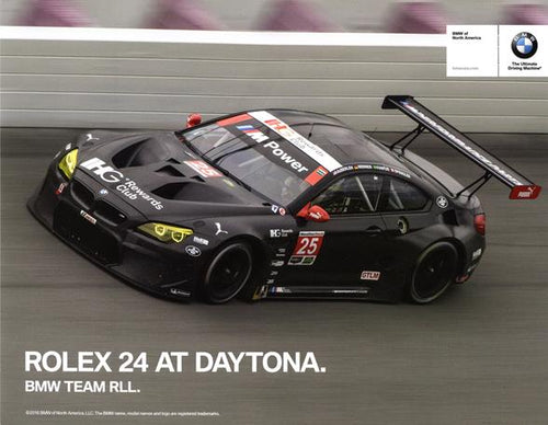 Signature Card - Rolex 24 At Daytona. BMW Team RLL. Signature Card - 2016
