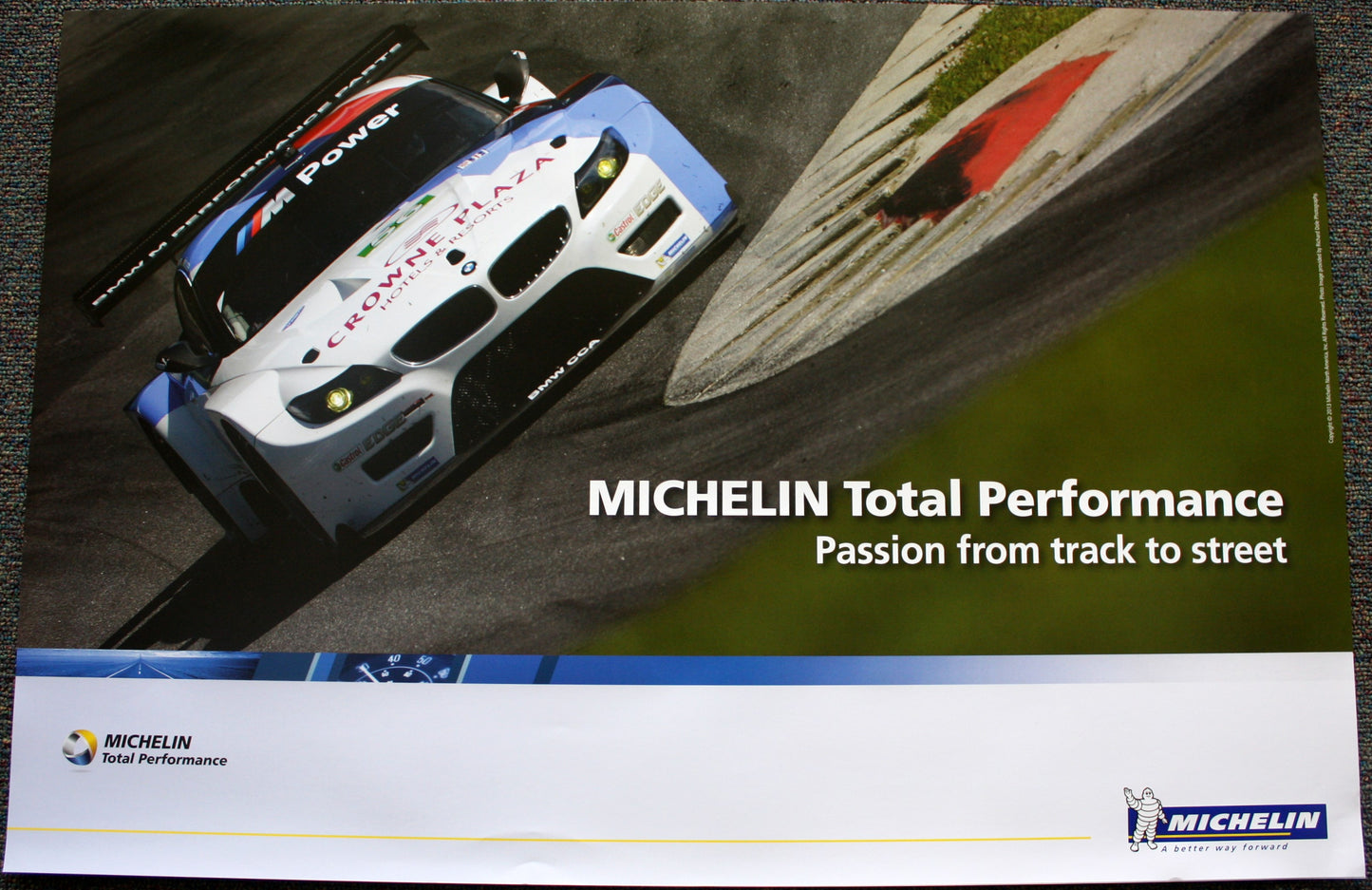 Poster - Michelin Total Performance Passion from track to street - BMW RLL E89 Z4 GT Motorsport - BMW CCA Foundation