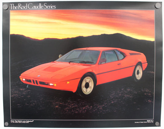 BMW M1 in Red from Rod Caudle Series - BMW CCA Foundation