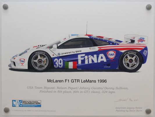 Print - McLaren F1 GTR Le Mans 1996 - BMW CCA Foundation