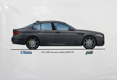 Print - 2015 30th Anniversary Edition BMW M5 - Grey