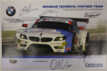 Load image into Gallery viewer, Autographed Poster - Michelin Technical Partner Team Tudor United SportsCar Championship - E89 Z4 GTLM