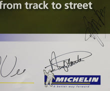 Load image into Gallery viewer, Autographed Poster - Michelin Total Performance Passion from track to street - BMW RLL E89 Z4 GT