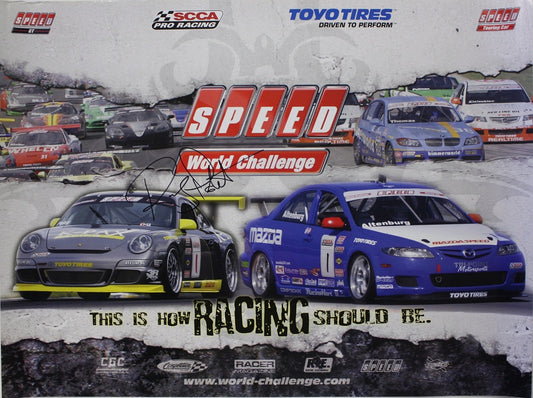 Autographed Poster - Speed World Challenge GT / Touring Car - BMW CCA Foundation