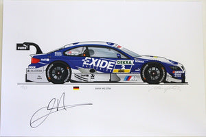 Autographed Print - BMW M3 DTM (E92)