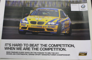 Poster - Looks like someone knows...It's Hard to Beat...BMW Riley & Turner Motorsport E92 M3 - Double Sided Poster