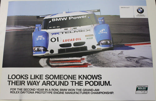Poster - Looks like someone knows...It's Hard to Beat...BMW Riley & Turner Motorsport E92 M3 - Double Sided Poster