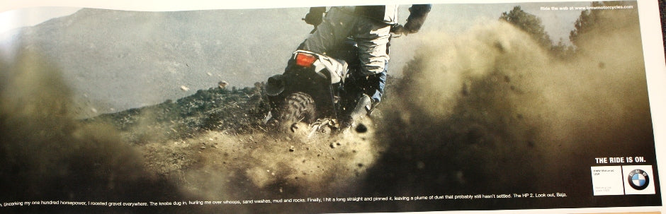 Poster - The forecast for Baja? Dust storms. BMW HP 2 / HP2 Poster - oversize - BMW CCA Foundation