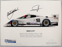 Load image into Gallery viewer, Autographed Print - BMW GTP 1986 Watkins Glen Print