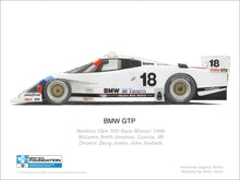 Load image into Gallery viewer, Print - BMW GTP 1986 Watkins Glen Print