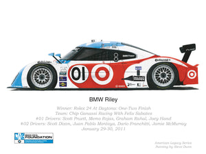Print - BMW Riley - Winner of the 2011 Rolex 24 At Daytona Race