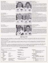 Load image into Gallery viewer, Signature Card - 2000 BMW Team PTG
