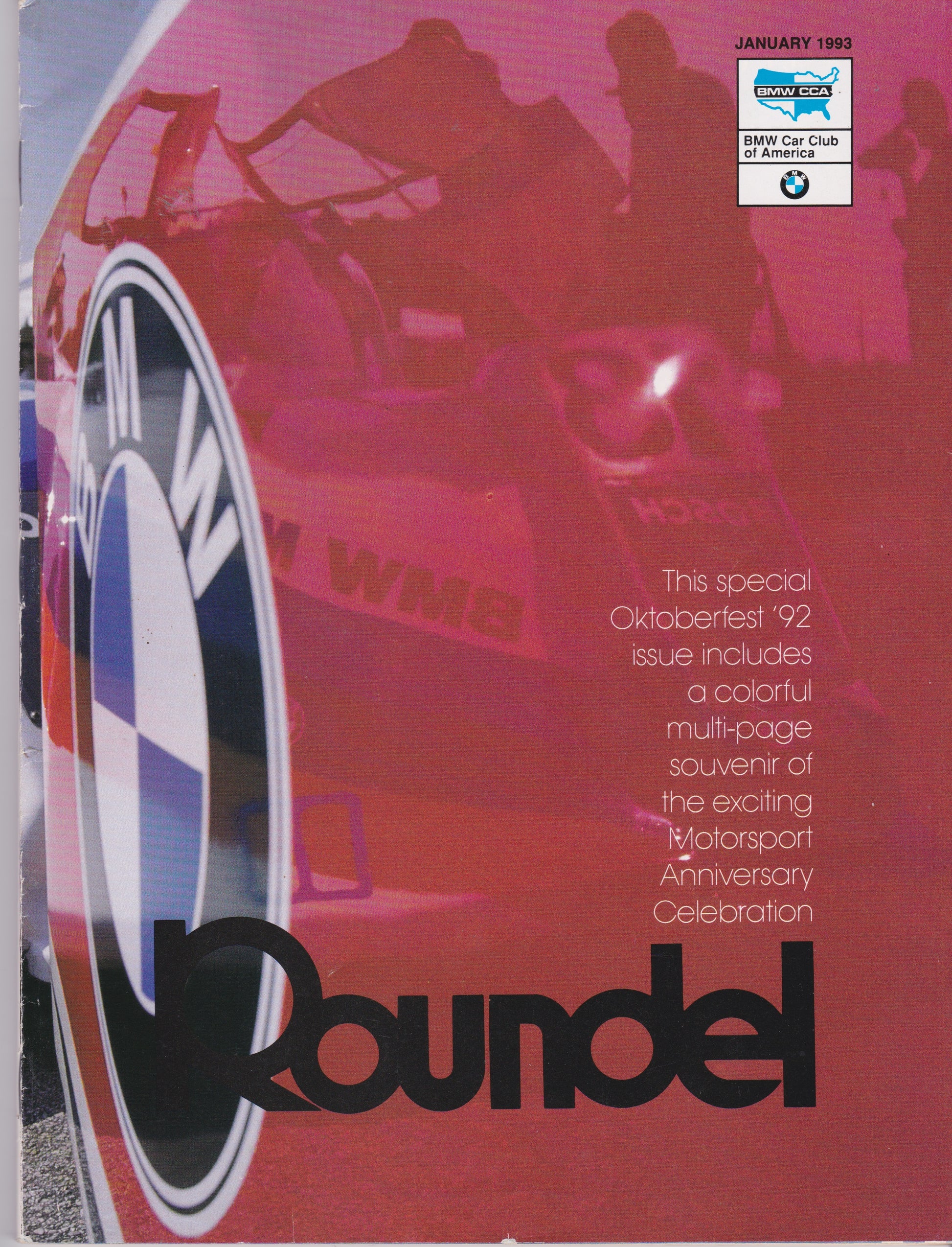 January 1993 Roundel 20th Motorsport Anniversary - BMW CCA Foundation
