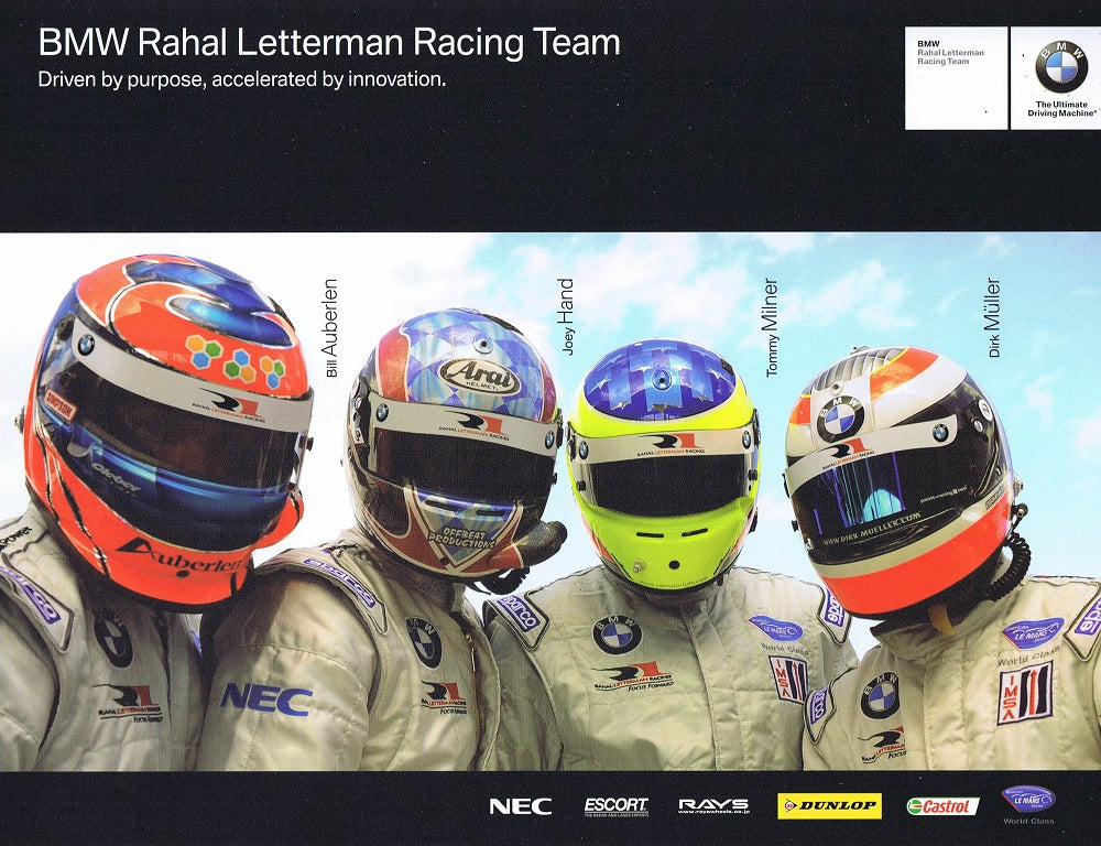 Signature Card - 2009 BMW Rahal Letterman Racing Team - BMW CCA Foundation