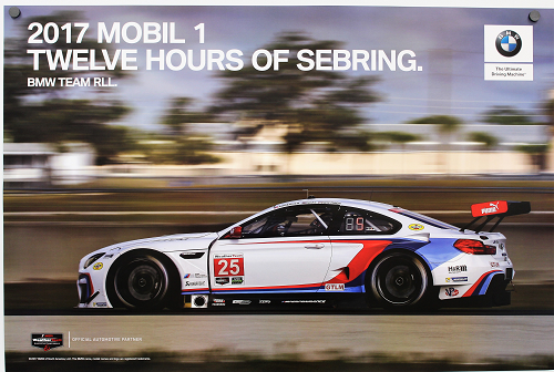 Poster - 2017 Mobil 1 Twelve Hours of Sebring BMW Team RLL
